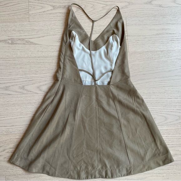 CANAL Dress, Backless, Strappy, Mini, Made in Brazil, Tan/Khaki, Women’s (US M) - Picture 8 of 9